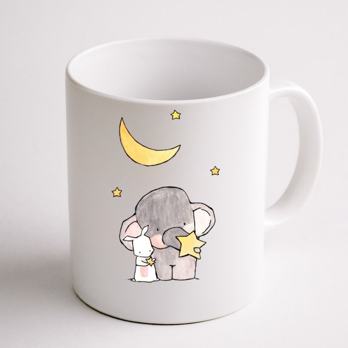 Cute Elephant Stars Front & Back Coffee Mug