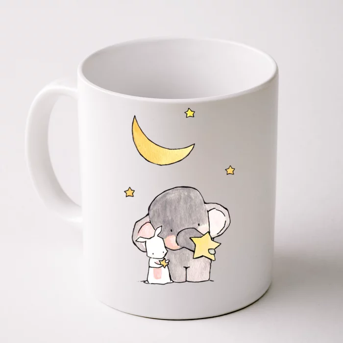 Cute Elephant Stars Front & Back Coffee Mug