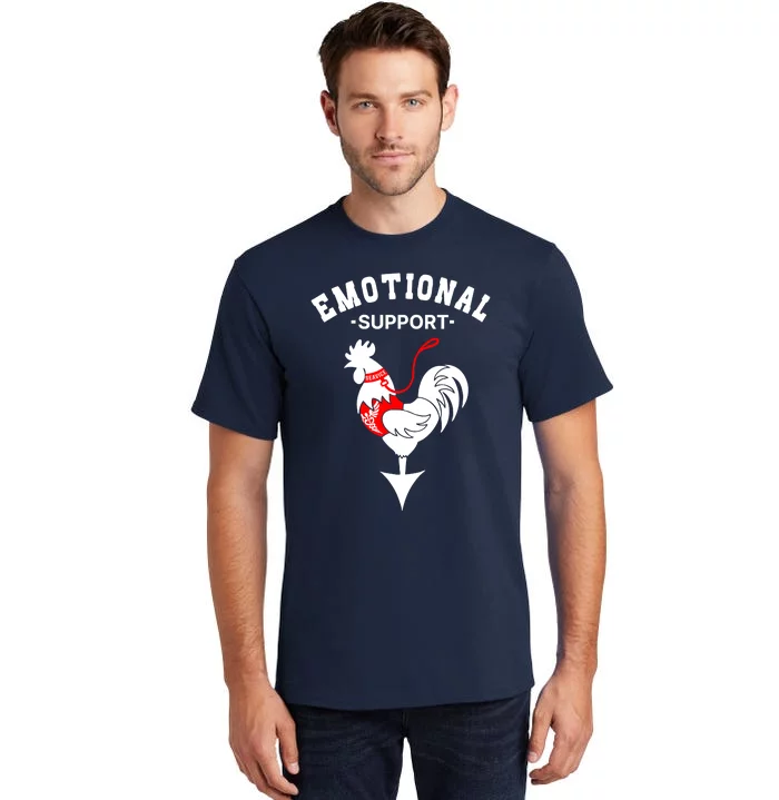 Chicken Emotional Support Cock Tall T-Shirt