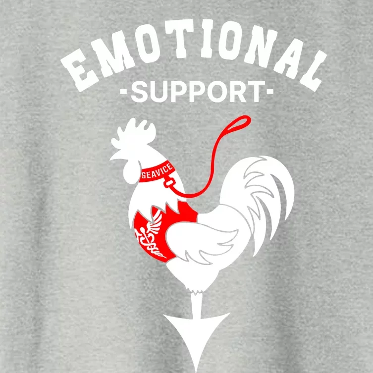 Chicken Emotional Support Cock Women's Crop Top Tee