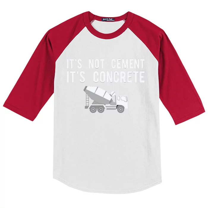 Civil Engineer Shirts Its Concrete Engineering Tee Gift Kids Colorblock Raglan Jersey