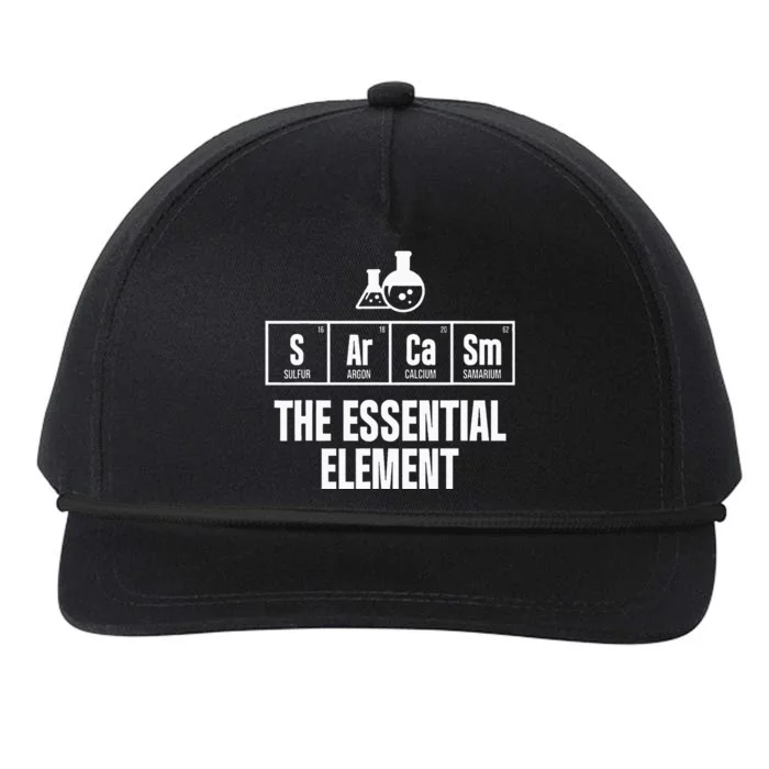 Chemical Engineer Sarcasm Element Engineering Gifts Snapback Five-Panel Rope Hat