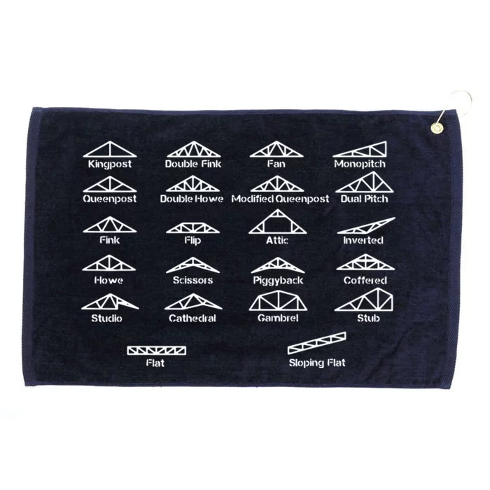 Civil Engineer Shirts Truss Structural Engineering Gift Idea Grommeted Golf Towel