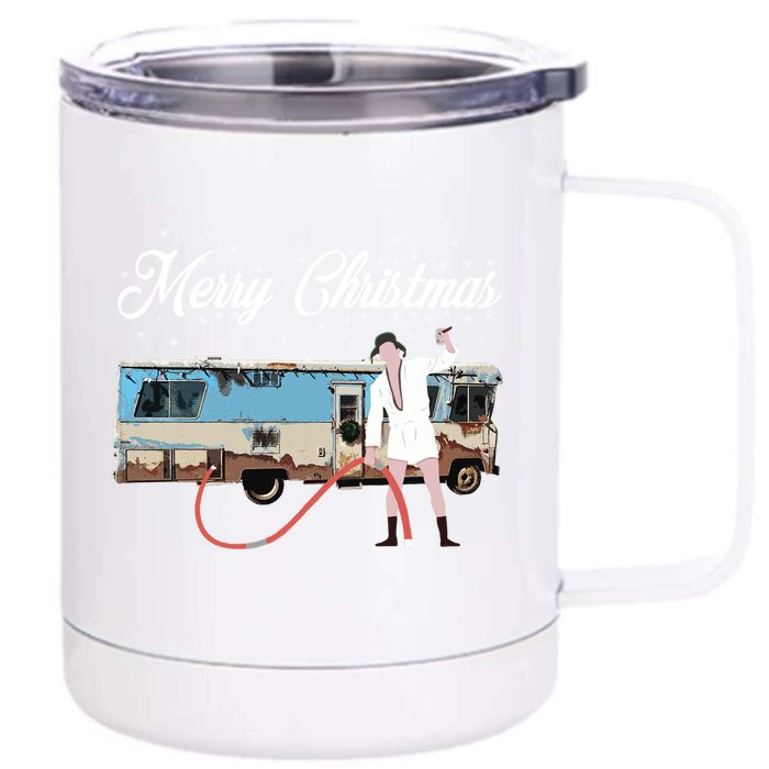 Cousin Eddie, Shitter Was Full Premium Front & Back 12oz Stainless Steel Tumbler Cup