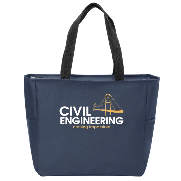 Civil Engineer Shirts Truss Structural Engineering Idea Zip Tote Bag