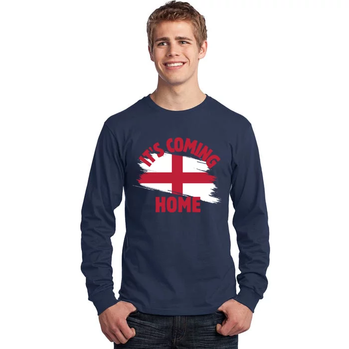 Cool England Soccer Team It’S Coming Home Tall Long Sleeve T-Shirt