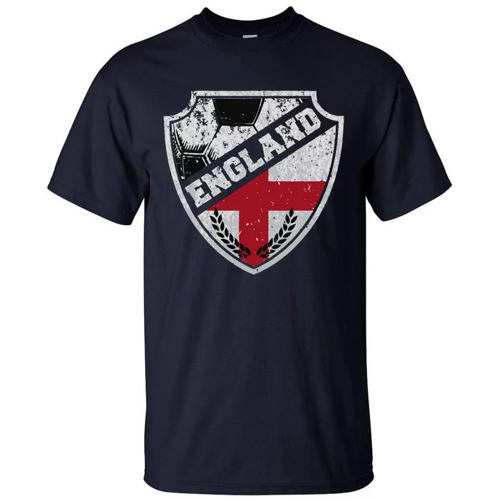 Cool England Soccer Shield Tall T-Shirt