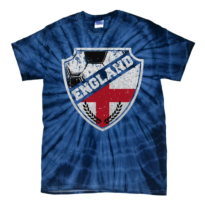 Cool England Soccer Shield Tie-Dye T-Shirt