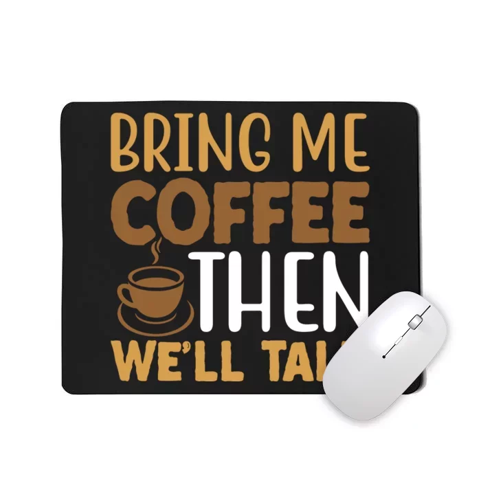 Coffee Enthusiast Slogan Mousepad