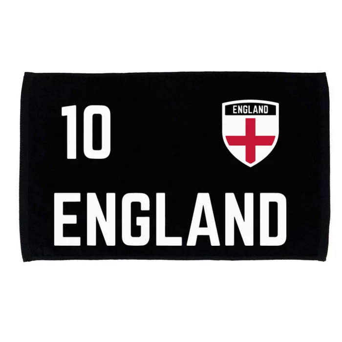 Cool England Soccer Jersey 10 Microfiber Hand Towel