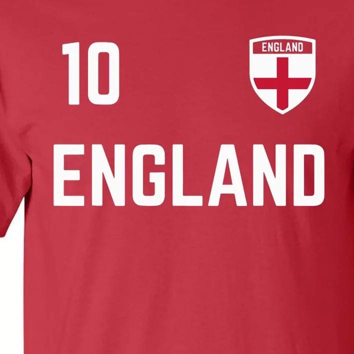 Cool England Soccer Jersey 10 Tall T-Shirt