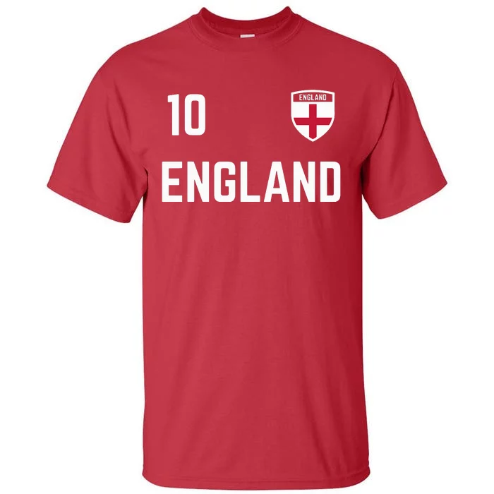 Cool England Soccer Jersey 10 Tall T-Shirt