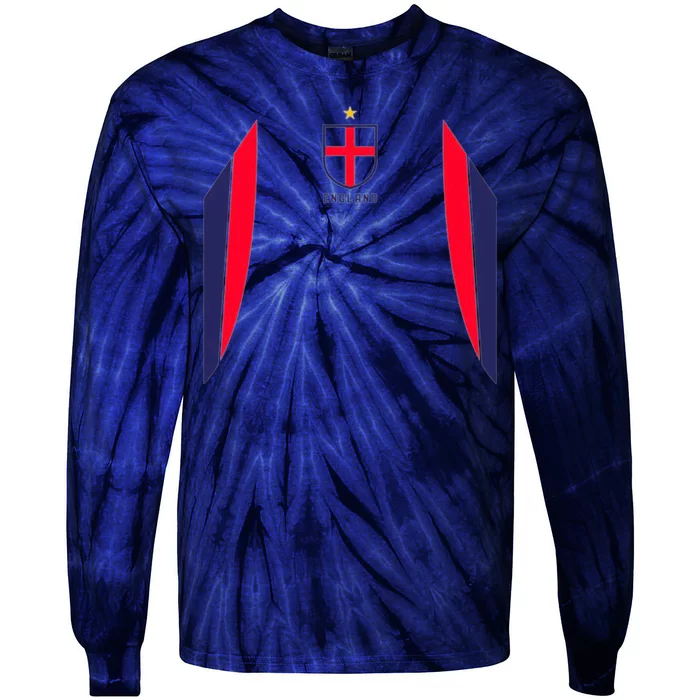 Cool England Soccer Jersey Tie-Dye Long Sleeve Shirt