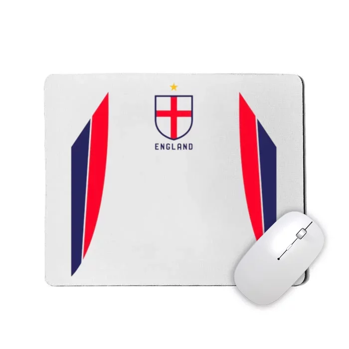 Cool England Soccer Jersey Mousepad