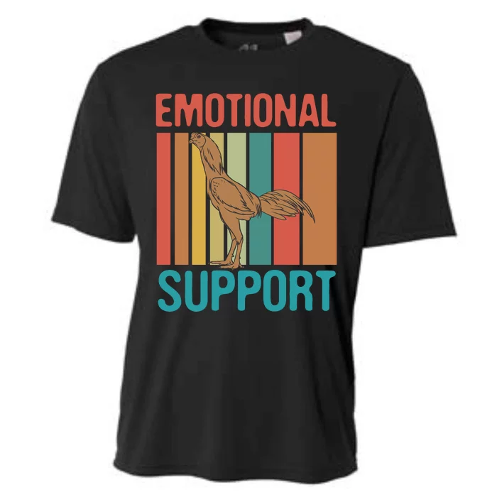 Chicken Emotional Support Cock Cooling Performance Crew T-Shirt