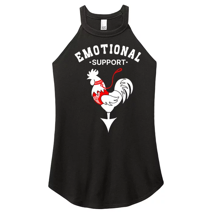 Chicken Emotional Support Cock Women’s Perfect Tri Rocker Tank