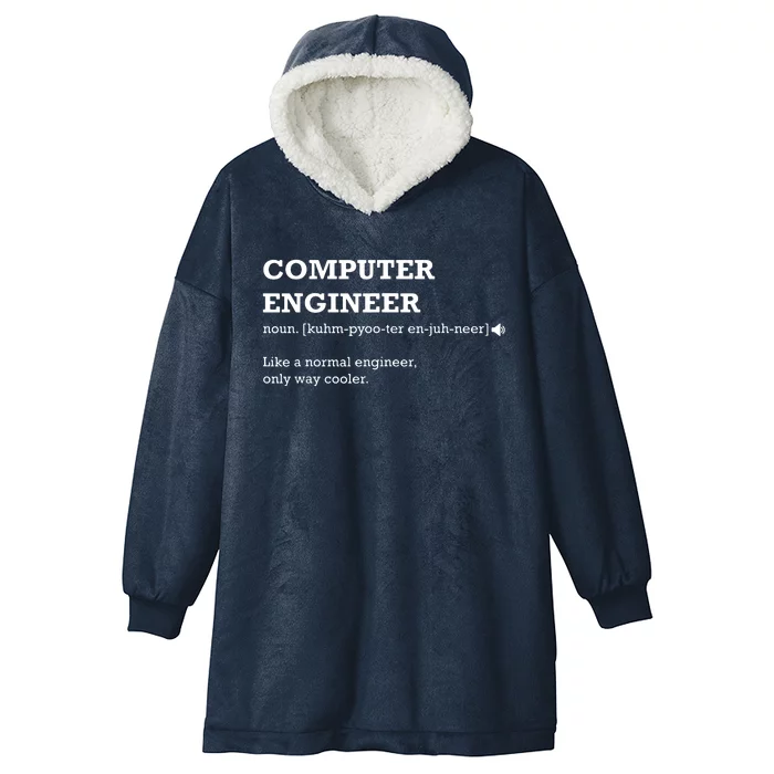 Computer Engineer Shirts Gift Idea For Computer Engineer Hooded Wearable Blanket