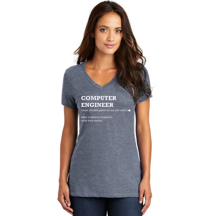 Computer Engineer Shirts Gift Idea For Computer Engineer Women's V-Neck T-Shirt