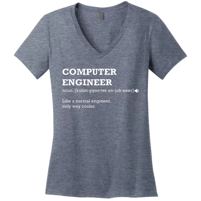 Computer Engineer Shirts Gift Idea For Computer Engineer Women's V-Neck T-Shirt