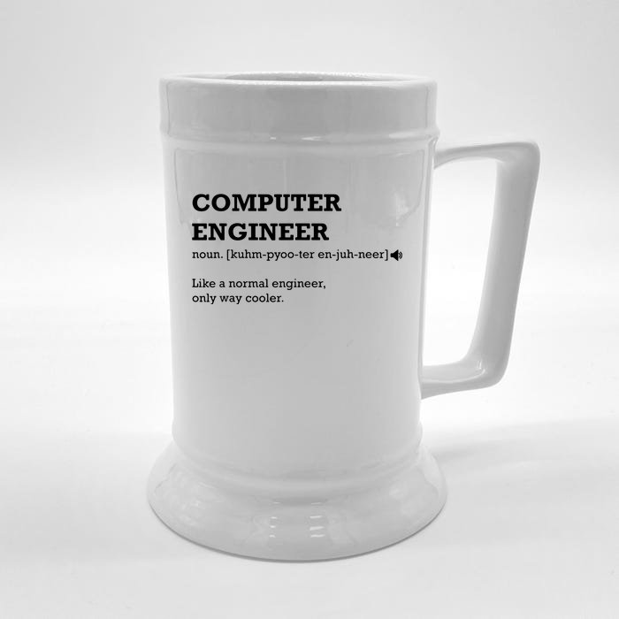 Computer Engineer Shirts Gift Idea For Computer Engineer Front & Back Beer Stein