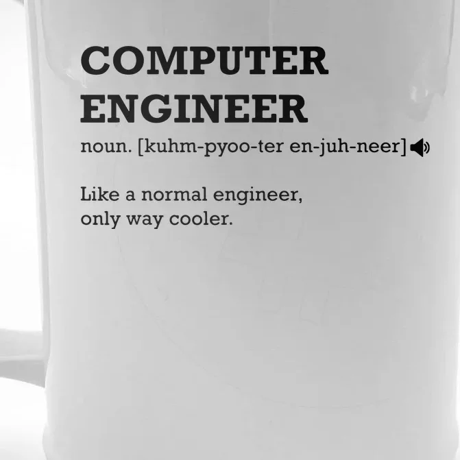 Computer Engineer Shirts Gift Idea For Computer Engineer Front & Back Beer Stein