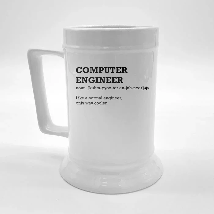 Computer Engineer Shirts Gift Idea For Computer Engineer Front & Back Beer Stein