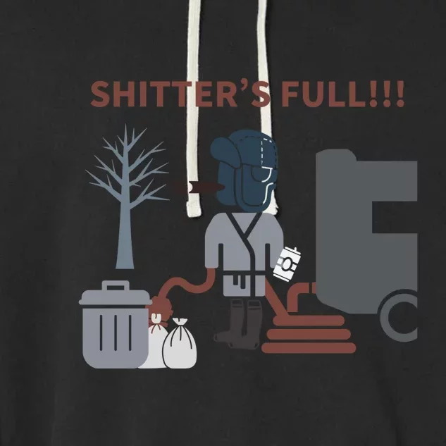 Cousin Eddie “Shitter’s Full” Garment-Dyed Fleece Hoodie