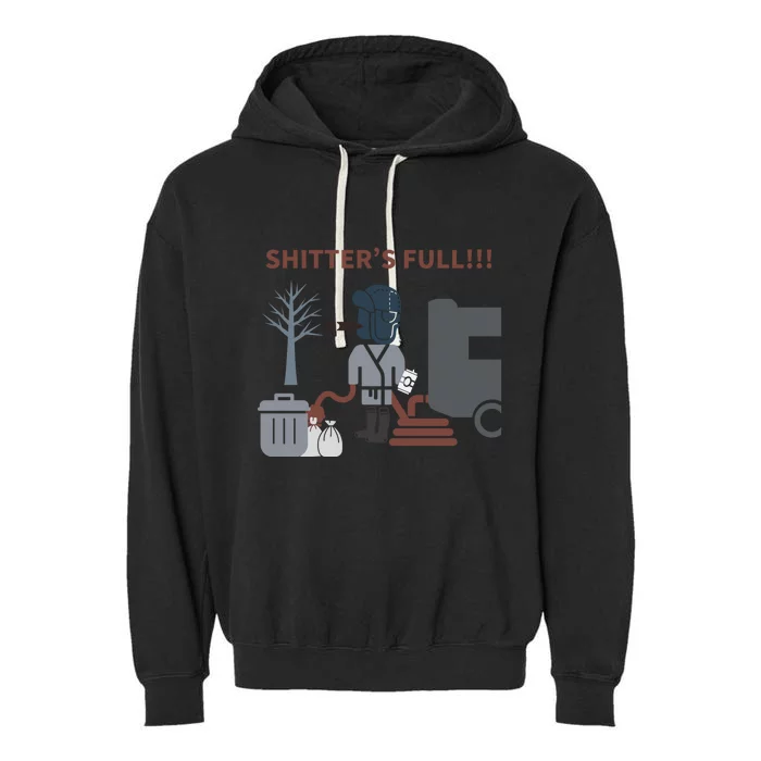 Cousin Eddie “Shitter’s Full” Garment-Dyed Fleece Hoodie