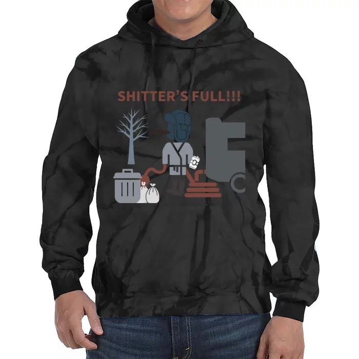 Cousin Eddie “Shitter’s Full” Tie Dye Hoodie