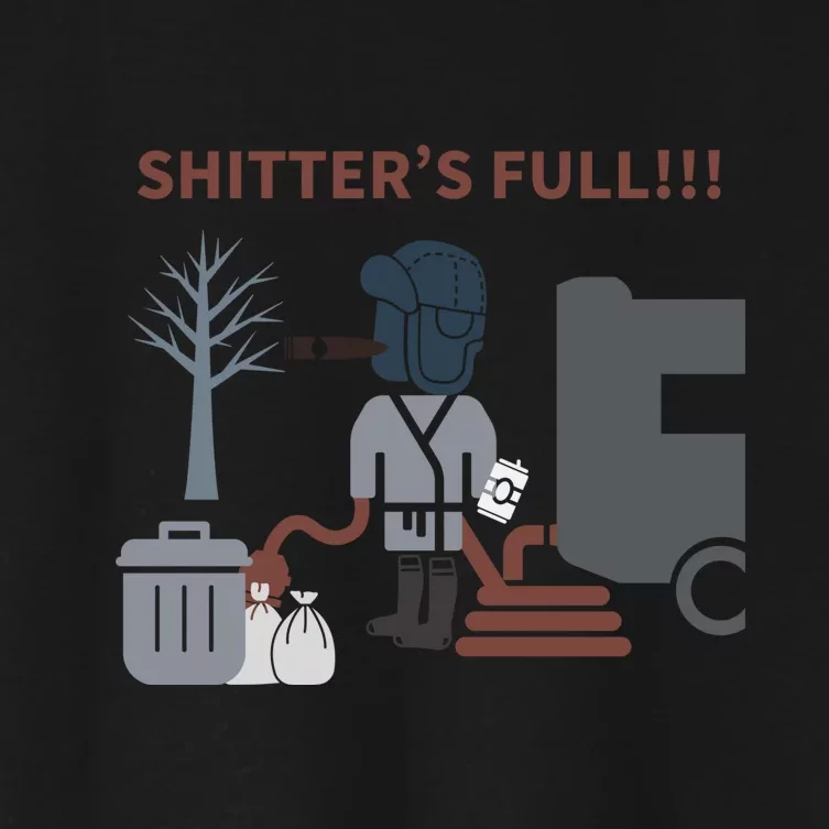 Cousin Eddie “Shitter’s Full” Women's Crop Top Tee