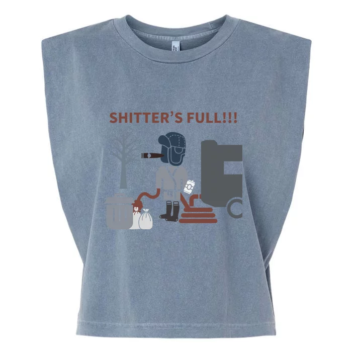 Cousin Eddie “Shitter’s Full” Garment-Dyed Women's Muscle Tee