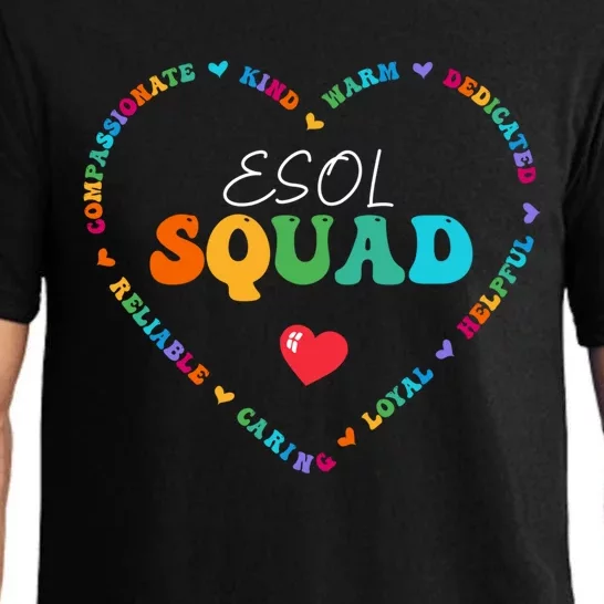 Cute Esol Squad Appreciation Week Back To School Funny Gift Pajama Set