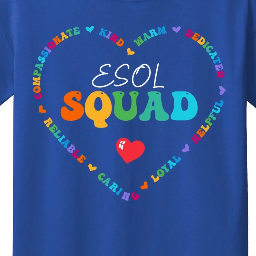 Cute Esol Squad Appreciation Week Back To School Funny Gift Kids T-Shirt