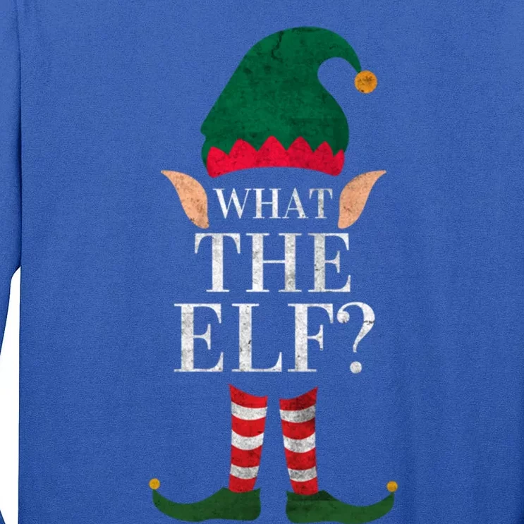 Christmas Elves SantaS Helper What The Elf Family Matching Gift Tall Long Sleeve T-Shirt