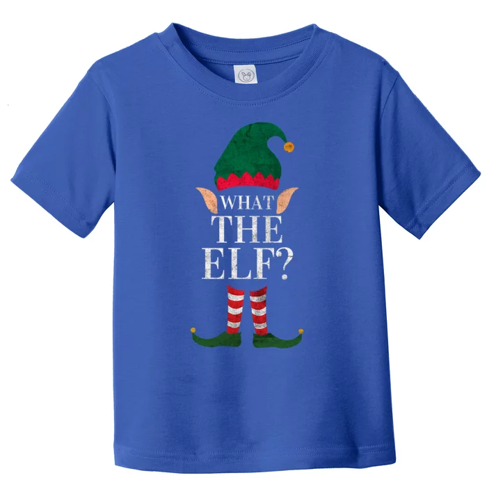 Christmas Elves SantaS Helper What The Elf Family Matching Gift Toddler T-Shirt