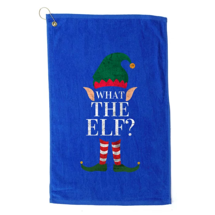 Christmas Elves SantaS Helper What The Elf Family Matching Gift Platinum Collection Golf Towel