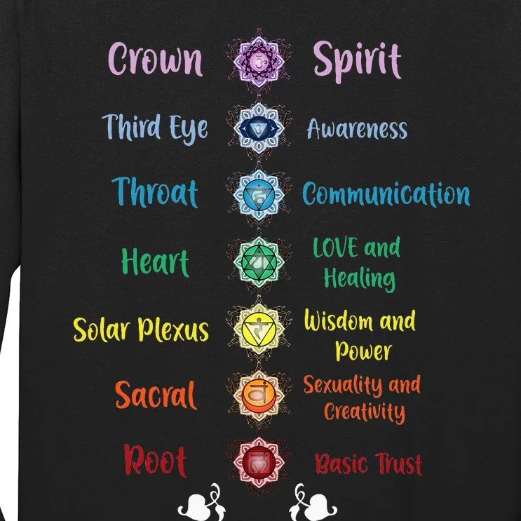 Chakra Energy Spirit Soul Spiritual Health Healing Long Sleeve Shirt