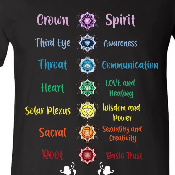 Chakra Energy Spirit Soul Spiritual Health Healing V-Neck T-Shirt