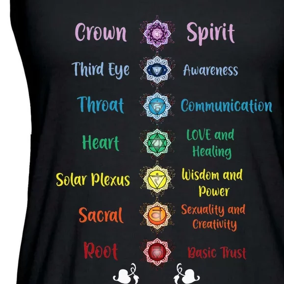 Chakra Energy Spirit Soul Spiritual Health Healing Ladies Essential Flowy Tank