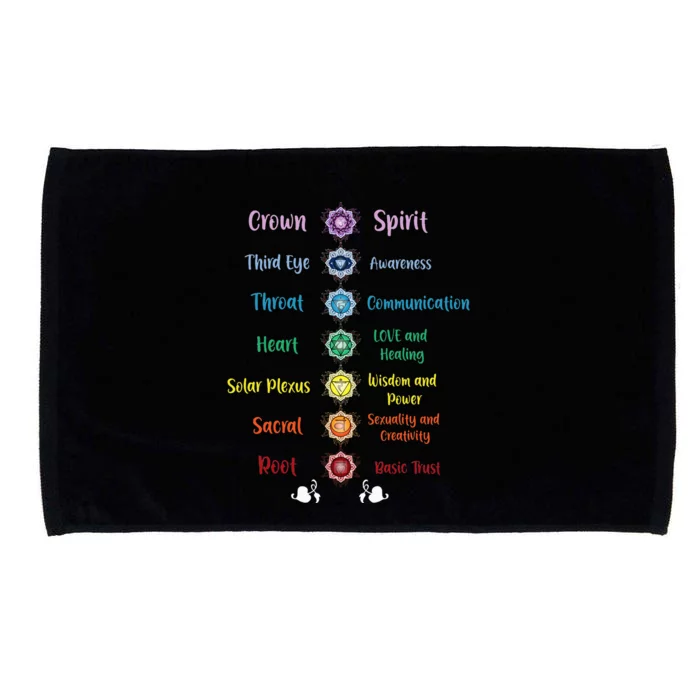 Chakra Energy Spirit Soul Spiritual Health Healing Microfiber Hand Towel