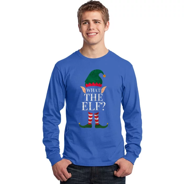 Christmas Elves SantaS Helper What The Elf Family Matching Cute Gift Tall Long Sleeve T-Shirt