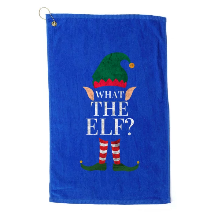 Christmas Elves SantaS Helper What The Elf Family Matching Cute Gift Platinum Collection Golf Towel