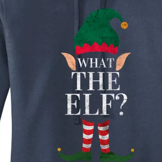 Christmas Elves SantaS Helper What The Elf Family Matching Gift Women's Pullover Hoodie