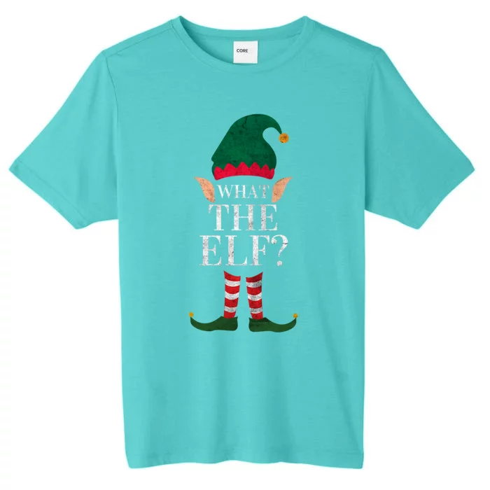 Christmas Elves SantaS Helper What The Elf Family Matching Gift ChromaSoft Performance T-Shirt