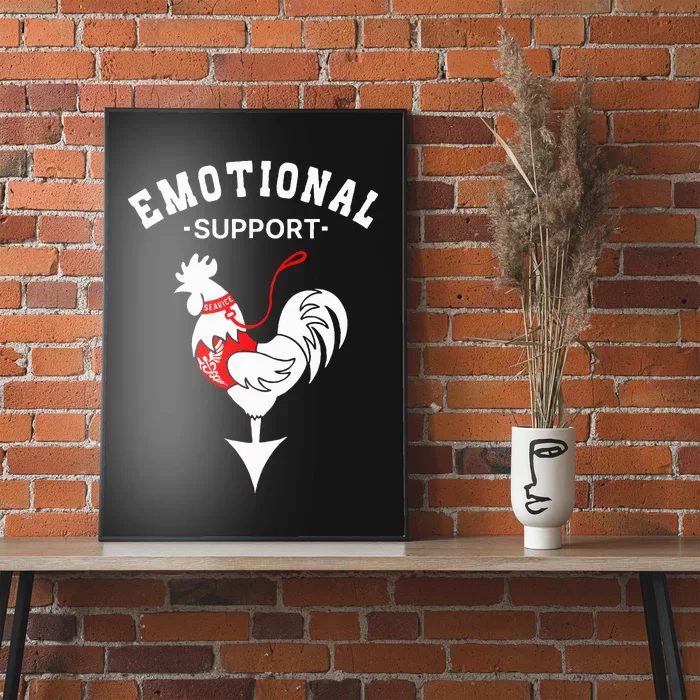 Chicken Emotional Support Cock Poster