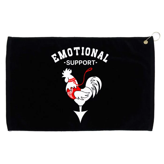 Chicken Emotional Support Cock Grommeted Golf Towel