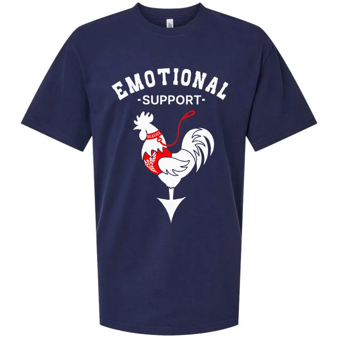 Chicken Emotional Support Cock Sueded Cloud Jersey T-Shirt