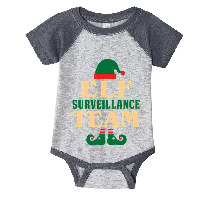 Christmas Elf Surveillance Team Infant Baby Jersey Bodysuit