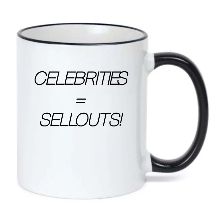 Celebrities Equal Sellouts Black Color Changing Mug