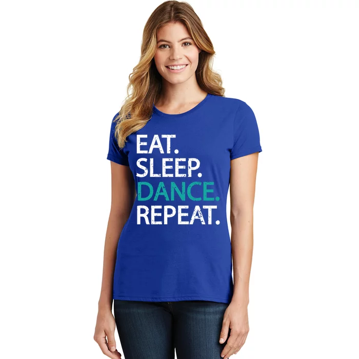 Classic Eat Sleep Dance Repeat Gift Dancers Fan Tee Women's T-Shirt